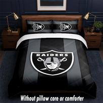 Las Vegas Raiders Design Bed Bedding Set 1 Duvet Cover + 2 Pillowcases Soft Breathable Household Bed Linens 180cm*210cm gray