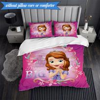Princess Sofia 3pcs K-pop music group Bedding set,Ideal for Bedroom, Dormitory,Including Duvet Cover And 2pcs Pillowcases,Fan gifts 140cm*200cm white