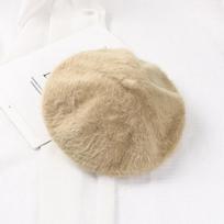 Solid Color French Beret Hat Soft Painter Beret Hat Elegant Newsboy Beanie Hat  For Women kupranugaris