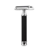 Double Edge Safety Razor Stainless Steel Manual Shaving Razor Long Handle Traditional Razor juoda