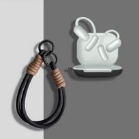 Suitable for Anker Soundcore AeroFit 2 Pro Silicone Wireless Bluetooth Earphone Protective Case with Lanyard juoda
