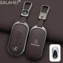 Odinis automobilio rakto dėklas Dangtelis Raktų pakabukas Mercedes Benz W205 W213 X253 W222 W206 W223 X254 EQE EQS A C E S GLC EQ Serijai 2015-2026 gray