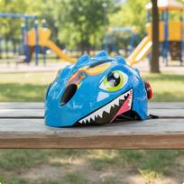 Dinosaur Kids Bike Helmet MultiUse Ventilated for Young Riders, Children Blue blue