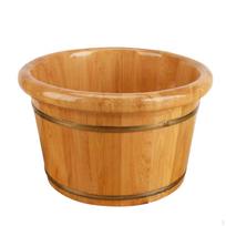 Angliuotas medienos kojų vonelė gilus kibiras namų SPA 30CM High Natural