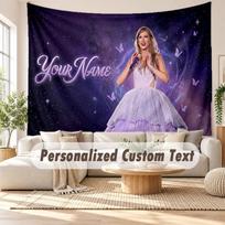 Custom Name Wall Hanging Tapestry,Taylor Swift Decorative Backdrop Tapestry For Dorm Home 100cmx150cm
