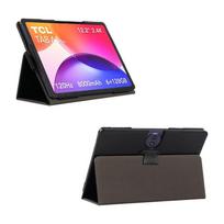TCL Tab A1 Plus 12,2 colio planšetinio kompiuterio dėklas su stovu, PU odos atverčiamas dangtelis, pusiau uždengimo dizainas, modelis 9445X For TCL Tab A1 Plus 9445x, 12.2in juoda