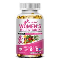 Bcuelov Women's Multivitamin Supplement 21 Daily Vitamins & Minerals with Iron, Calcium, Zinc, Biotin, Vitamin C, 120 Caps 120 Capsules