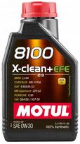 Variklio alyva MOTUL 8100 X-CLEAN+ EFE 0W30, 1 l