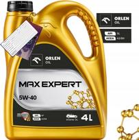 Variklio alyva ORLEN MAXEXPERT 5W40, 4 l, MB 229.5, VW 502 00, 505 00 + dovana