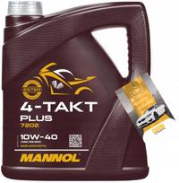Variklio alyva MANNOL 4-Takt Plus 10W-40, 4 l, 72024, pagaminimo data 07/2026