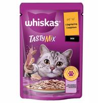 Šlapias kačių ėdalas WHISKAS Tasty Mix su aviena ir kalakutiena, 85 g