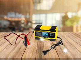 Automatinis akumuliatoriaus įkroviklis su LCD, 12/24V, 5A/10A, akumuliatoriaus remonto funkcija