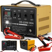 Automobilinis akumuliatoriaus įkroviklis START 12/24V, 90A, LCD ekranas
