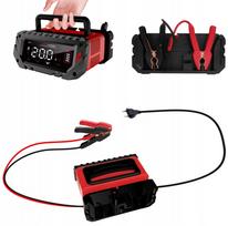 Automatinis akumuliatorių įkroviklis P30, 6V/12V/24V, 30A, LCD, pagaminta Lenkijoje