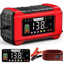 Akumuliatorių įkroviklis su LCD, 12V/24V, 15A