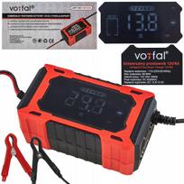 Automatinis 12V 6A akumuliatorių įkroviklis AGM, GEL, su LCD, regeneracija