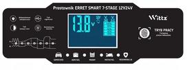 Akumuliatoriaus įkroviklis su LCD ekranu, 12V/24V, 10A, su atkūrimo funkcija