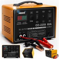 Automobilio akumuliatoriaus įkroviklis START 12/24V, 60A, LCD ekranas