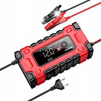 Akumuliatoriaus įkroviklis FOXSUR 12V/24V 10A su LCD ekranu