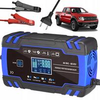 Automatinis akumuliatorių įkroviklis su LCD, 12V 8A / 24V 4A, tinka 6–150Ah, su atkūrimo funkcija
