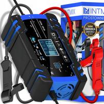 Automatinis automobilio akumuliatoriaus įkroviklis INTMIX su LCD, 12V/24V, remonto funkcija