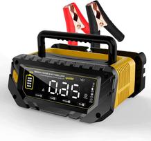 Akumuliatorių įkroviklis 6V/12V/24V su LCD ekranu