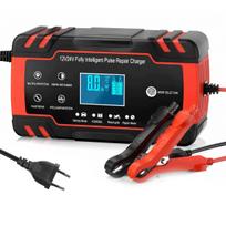 Akumuliatoriaus įkroviklis su LCD, 12/24V, 8/4A, automatinis, su remonto funkcija
