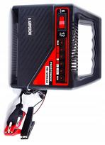 Akumuliatoriaus įkroviklis 6V/12V, 6A, 240V, motociklams ir automobiliams, su spaustukais