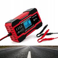 Akumuliatoriaus įkroviklis su LCD ekranu, 12V/24V, 10A, su atkūrimo funkcija