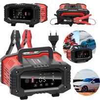 Akumuliatoriaus įkroviklis 20A 12V/24V su LCD ekranėliu