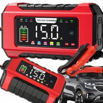 Automatinis akumuliatoriaus įkroviklis su LCD, 12V 15A, su atkūrimo funkcija