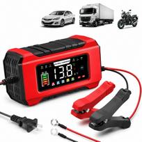Automatinis akumuliatoriaus įkroviklis su LCD, 12V 15A, su atkūrimo funkcija