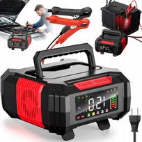 Automatinis akumuliatoriaus įkroviklis 15A 12V/24V automobiliams ir motociklams