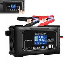 Akumuliatorių įkroviklis su LCD, 12V/24V, 20A, automatinis, su remonto funkcija
