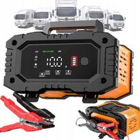 Akumuliatoriaus įkroviklis 12V/24V 10A su LCD ekranu, 8 įkrovimo režimai