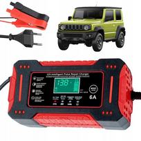 Automatinis 12V 6A akumuliatoriaus įkroviklis su aušinimu