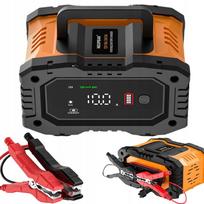 Akumuliatorių įkroviklis 12V/24V 10A su LCD, motociklams ir automobiliams
