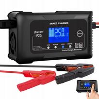 Akumuliatoriaus įkroviklis P25, GEL/AGM, 12V/24V, su LCD ekranu