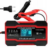 Akumuliatoriaus kroviklis su LCD ekranu, 12V, 10A, automatinis, su remonto funkcija