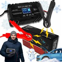 Akumuliatoriaus įkroviklis LCD 8A 12V/24V su taisymo režimu