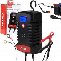 Akumuliatorių įkroviklis AGM, GEL, LFP, 8A, 12V/24V, skaitmeninis, su kabliuku