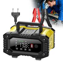 Akumuliatoriaus įkroviklis 12V/24V 10A su LCD ekranu