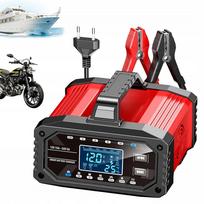 Automatinis 15A 12V/24V AGM, GEL, ličio akumuliatorių įkroviklis kemperiams ir sunkvežimiams