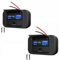 Automobilinis USB-C įkroviklis, 36W, 12V, 2 dalių komplektas