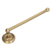 Bathroom Towel Rack Vintage Copper Single Rod Twisted Pattern Towel Bar for Hotel Home Kitchen beige