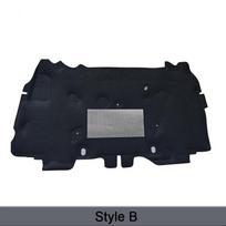 For Jeep Wrangler JK 2007~2017 Front Hood Engine Heat ulation Pad Cotton Cover Thermal Soundproof Fireproof Car Accessories Style B gray