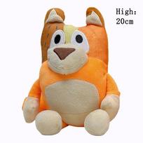KARŠTAS 20cm Bluey Šuo Bingo Šeima Pliušinis Žaislas Animacinis Šuo Švelnūs Pliušiniai Gyvūnėliai Lėlės Gimimo Data Kalėdinės Dovanos Šeima Blue-Y Bingo black