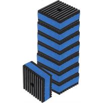 Anti Vibration Pads, 2  X 2  X 7/8  Vibration Damping Pads Sound Isolation Ribbed Rubber Mats for W