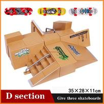 Finger Skateboards Skate Park Ramp Parts For Tech Practice Deck Kids Present Set Fingerboard Toy Good Gift For Kidss
