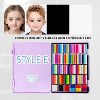 body painting supplies Face Paint Palette Non-Toxic Kid-Safe with Portable Case for EU US Party & Festival Use blue